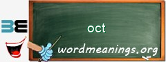 WordMeaning blackboard for oct